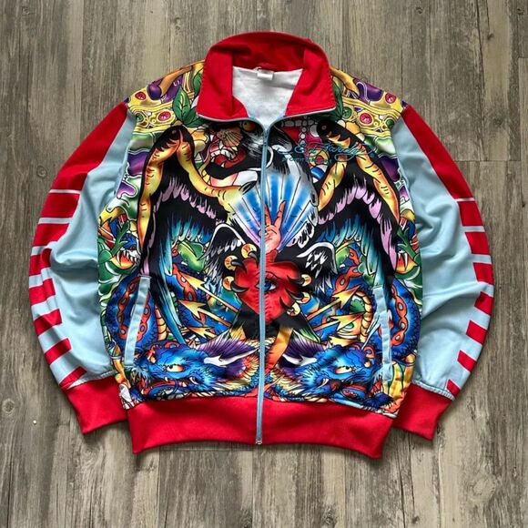 vintage print jacket